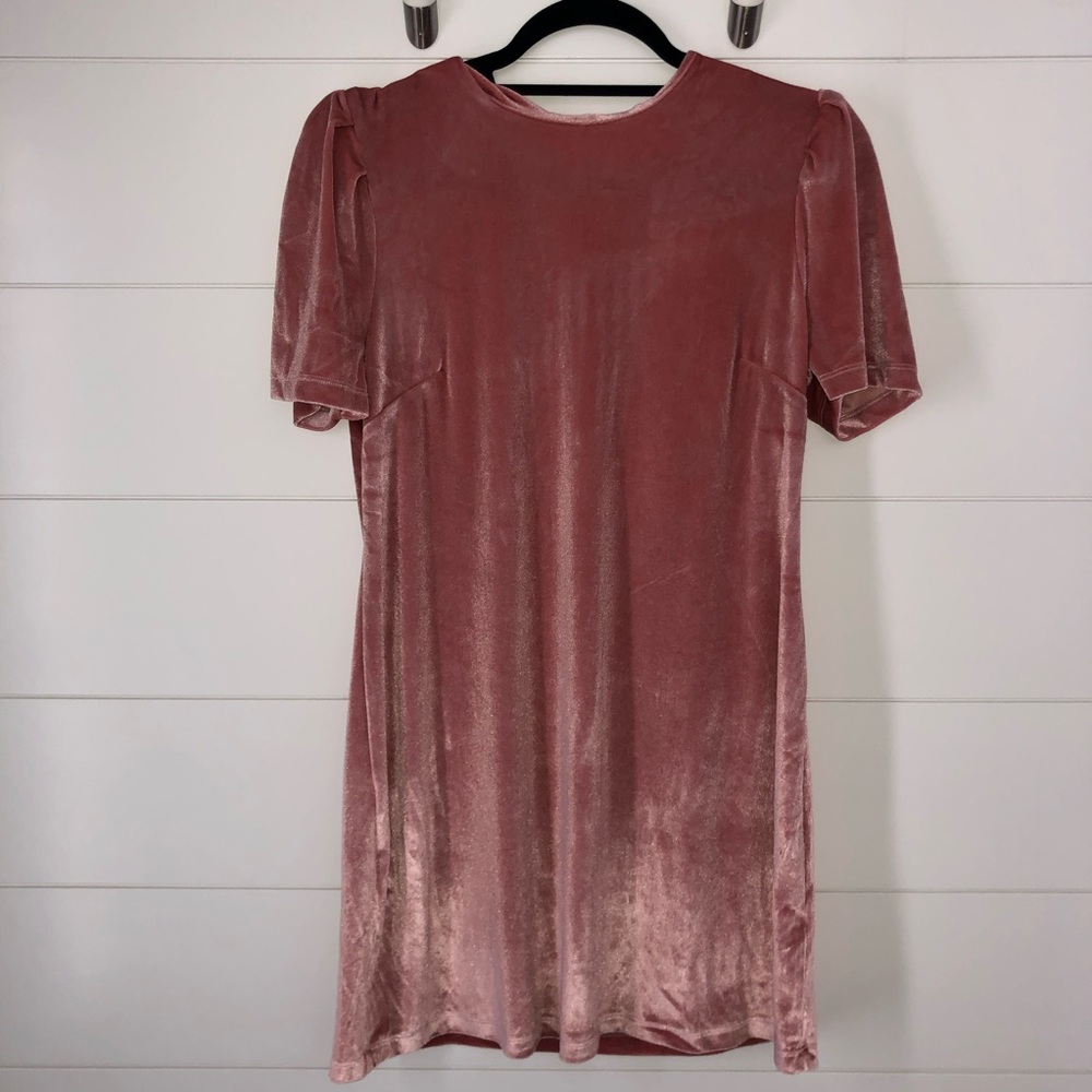 Wayf Velvet Babydoll dress